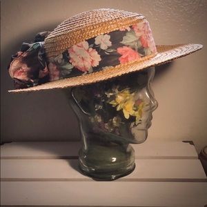 Floral sash sun hat